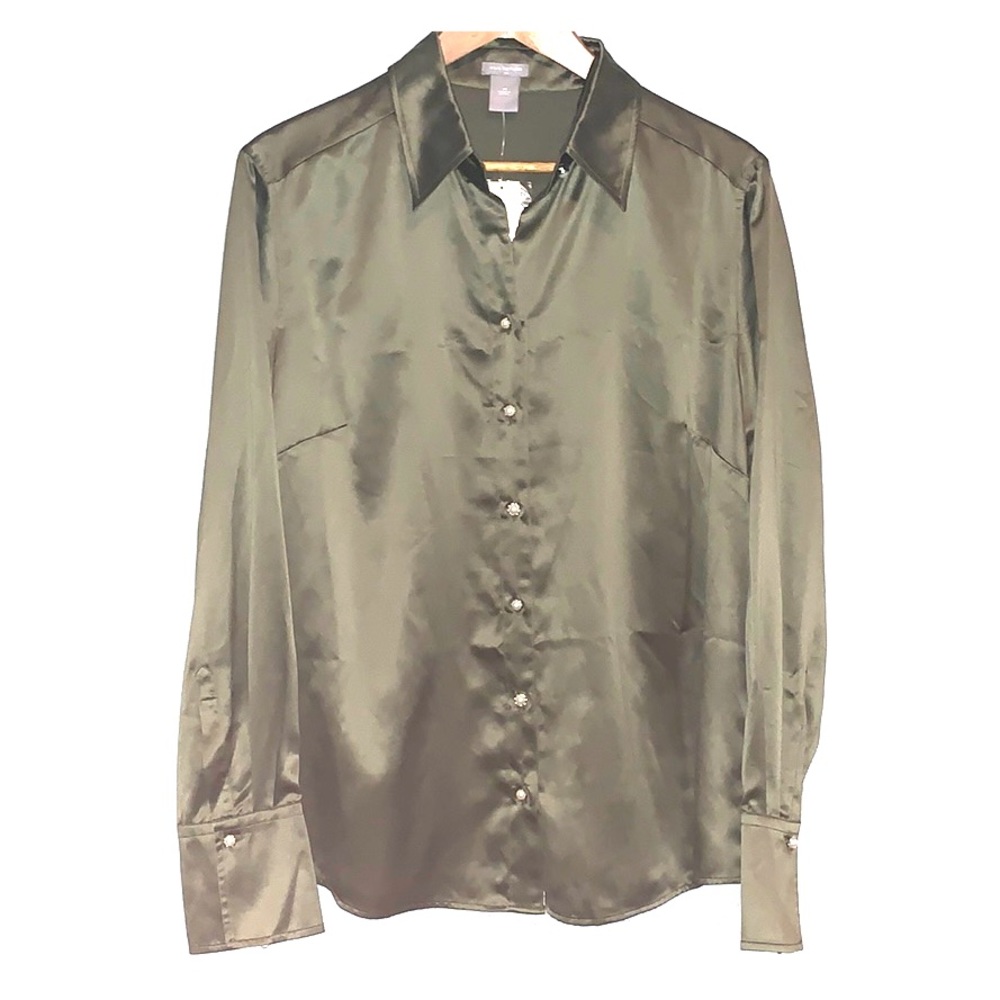 Ann Taylor Olive green blouse